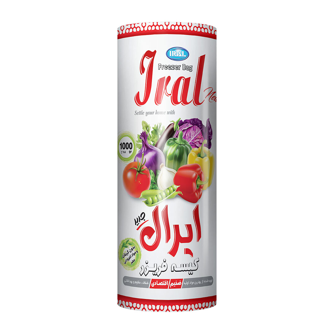 کیسه فریزر رولی ۳۵×۲۵ ایرال